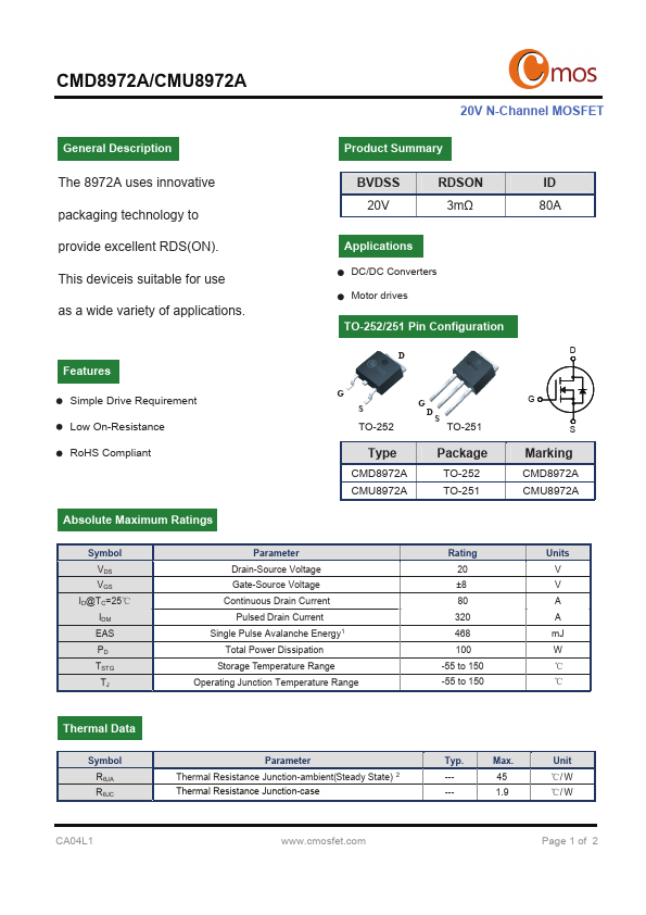 CMD8972A Datasheet Preview