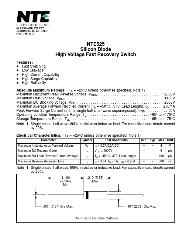 NTE525