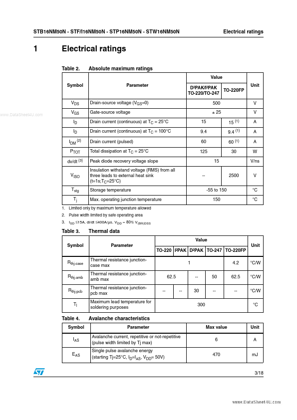 STB16NM50N