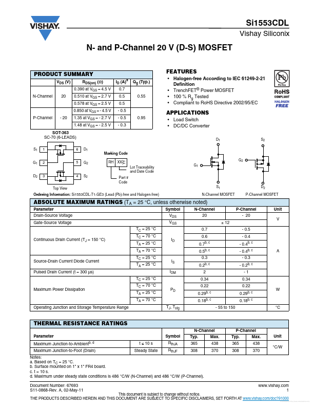 SI1553CDL