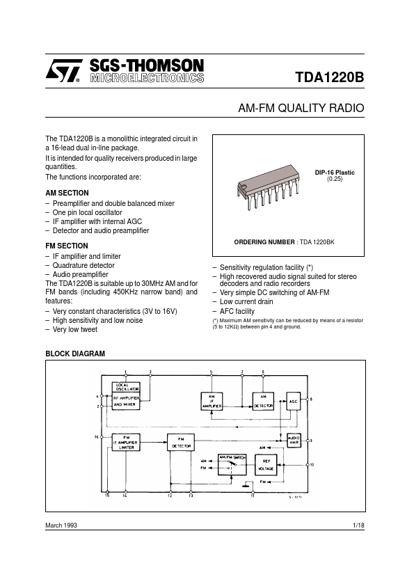 TDA1220B