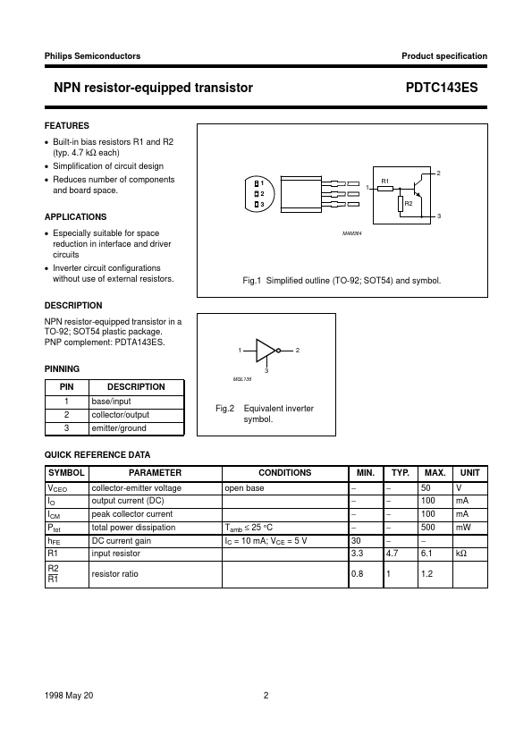 PDTC143ES