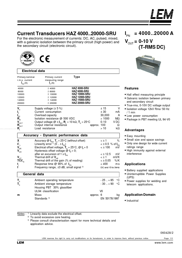 HAZ6000-SRU