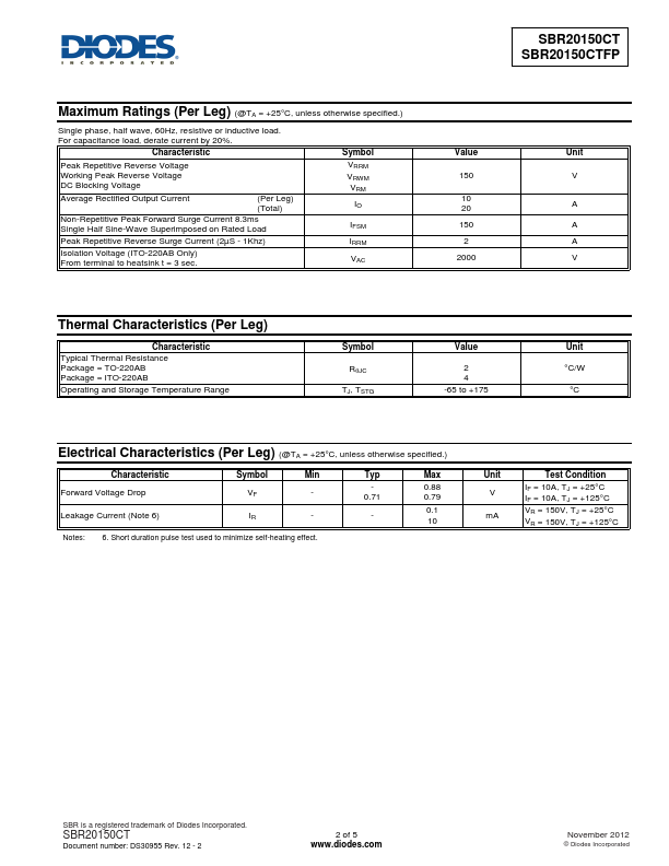 SBR20150CTFP