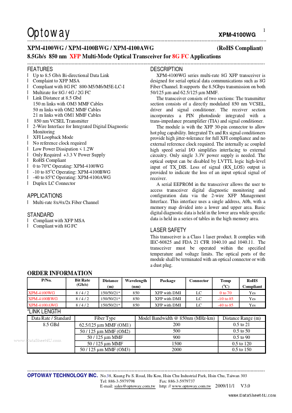 XPM-4100WG