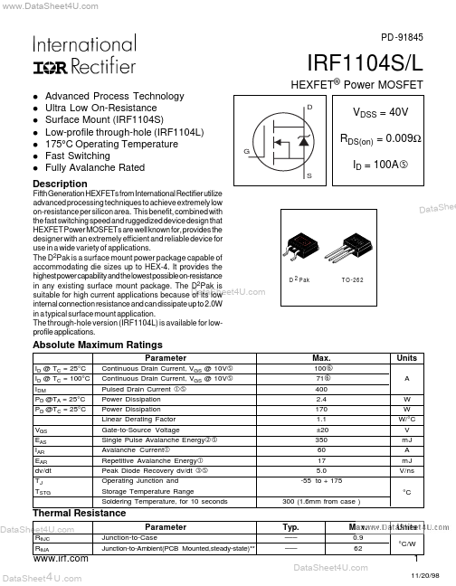 IRF1104L