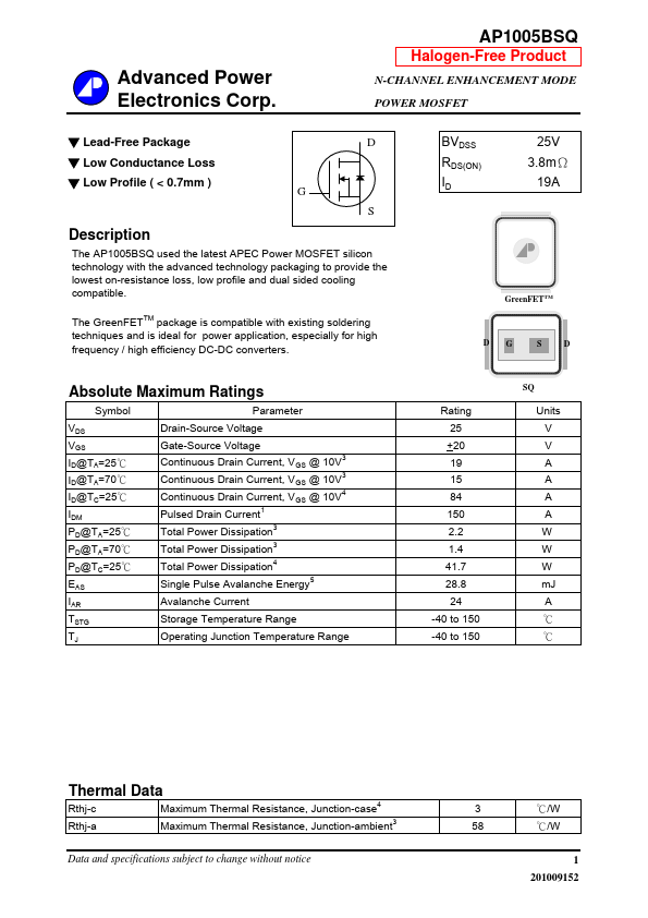 AP1005BSQ