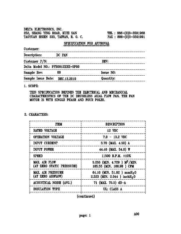 PFR0912XHE-SP00