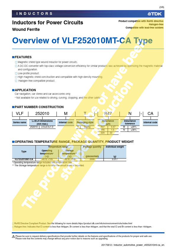 VLF252010MT-CA