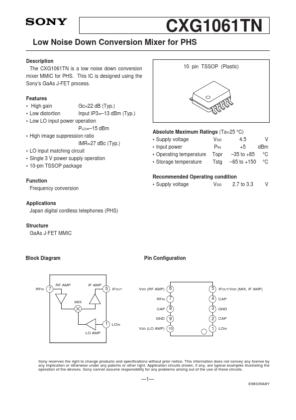 CXG1061TN