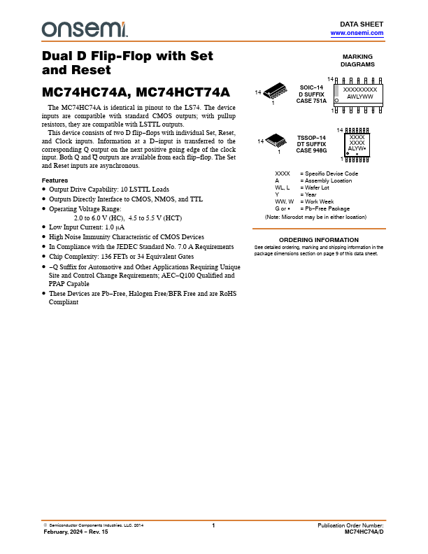 MC74HC74A