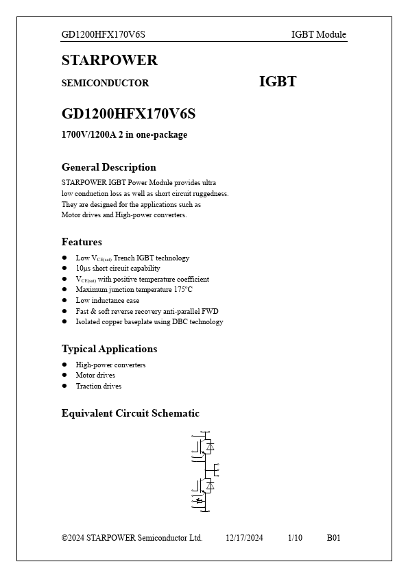 GD1200HFX170V6S Datasheet Preview