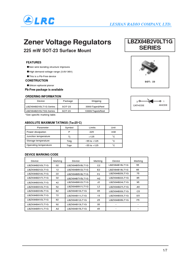 LBZX84B7V5LT1G