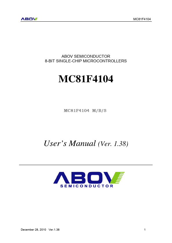 MC81F4104