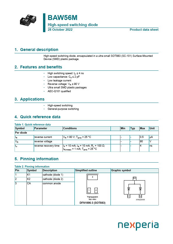 BAW56M Datasheet Preview