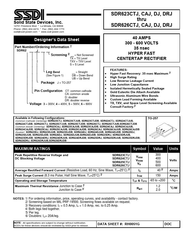 SDR625CTJ