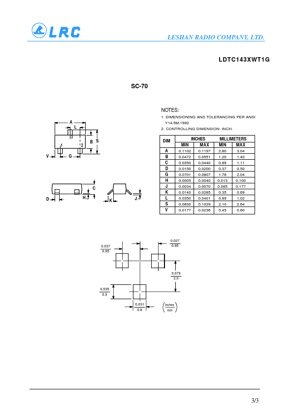 LDTC143XWT3G