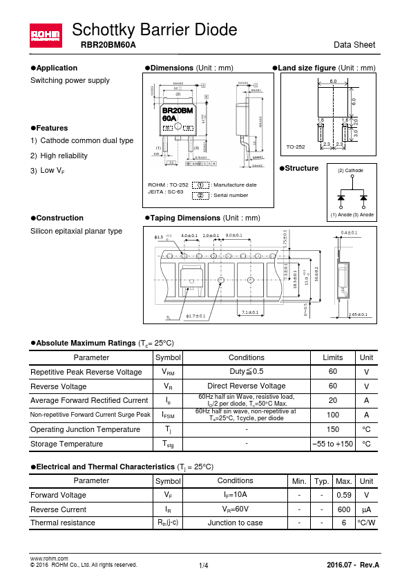 RBR20BM60A