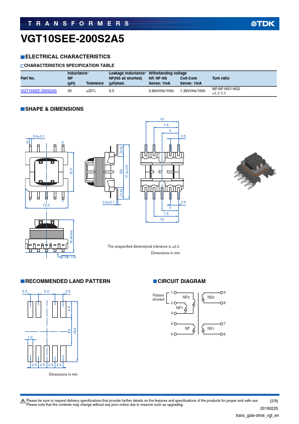 VGT15SEFD-250S4A7