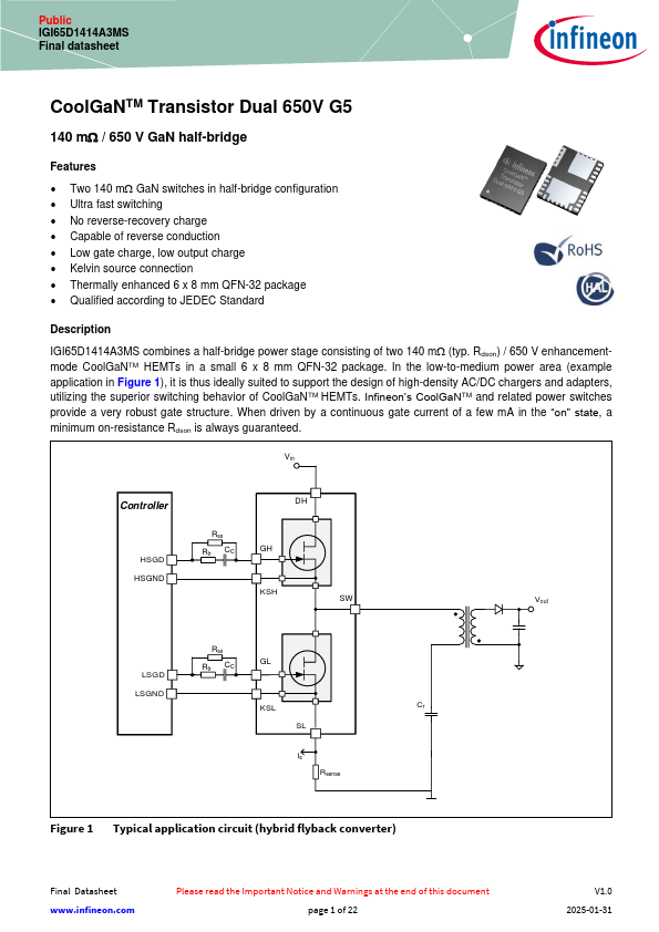 IGI65D1414A3MS Datasheet Preview