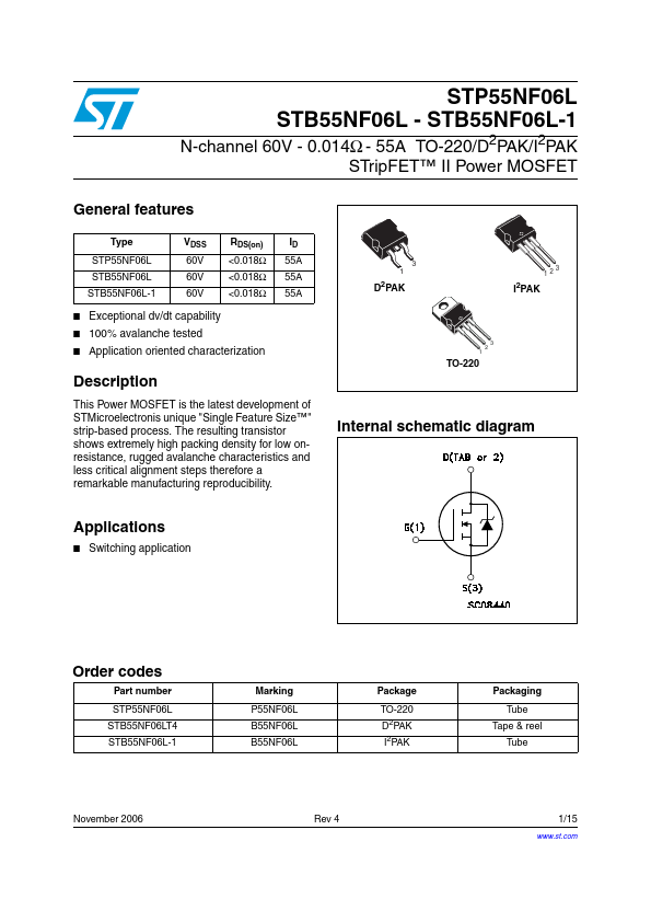 STB55NF06L-1