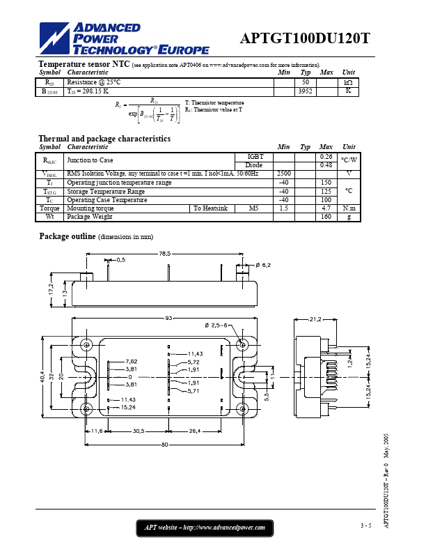 APTGT100DU120T