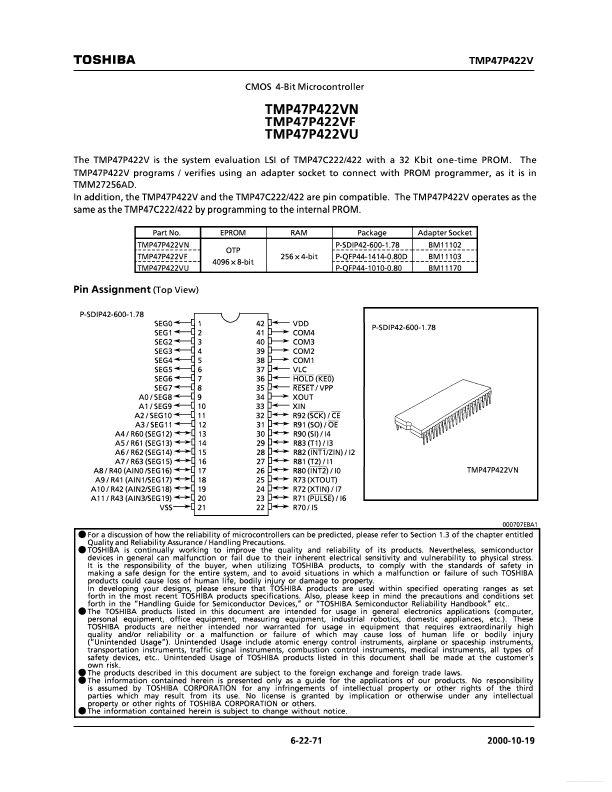 TMP47P422VF