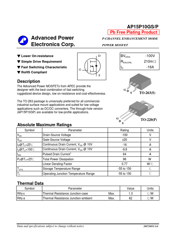 AP15P10GS