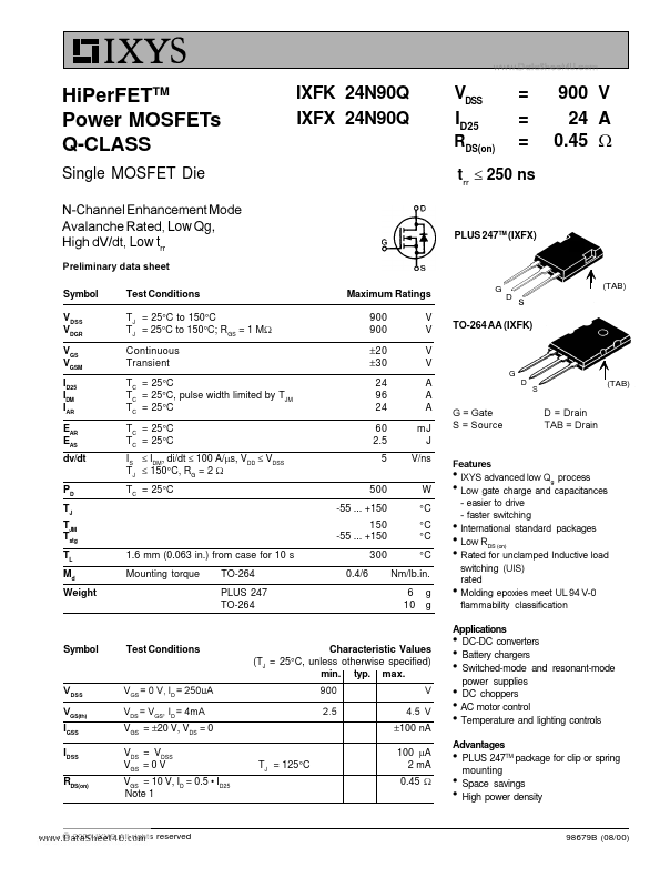 IXFK24N90Q