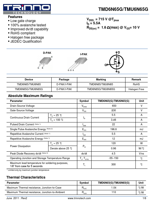 TMD6N65G