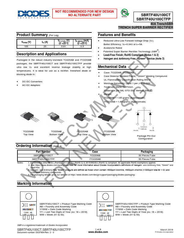 SBRTF40U100CTFP