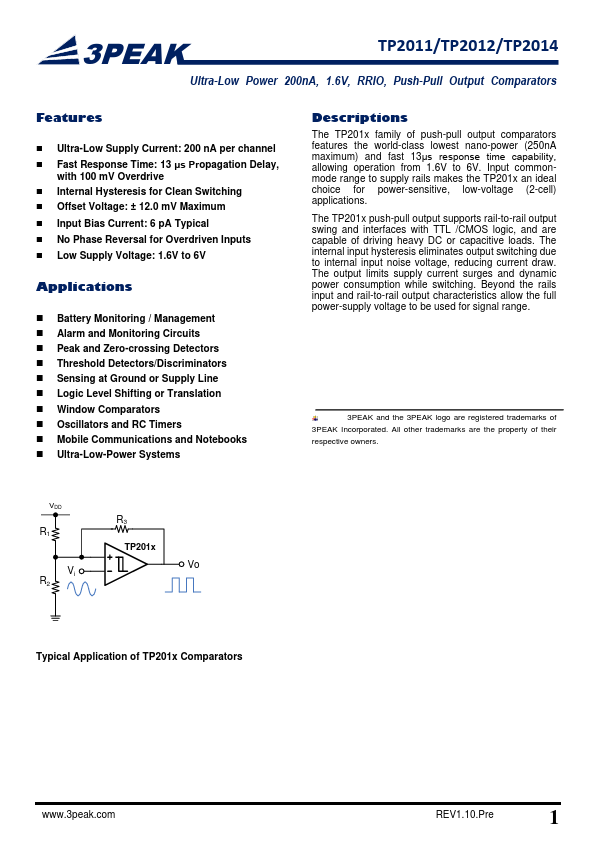 TP2014 Datasheet Preview