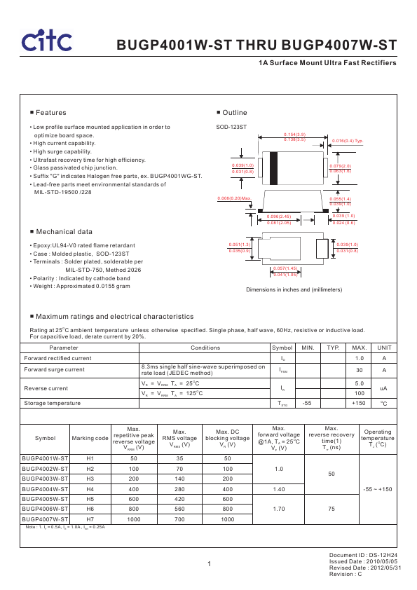 BUGP4005W-ST