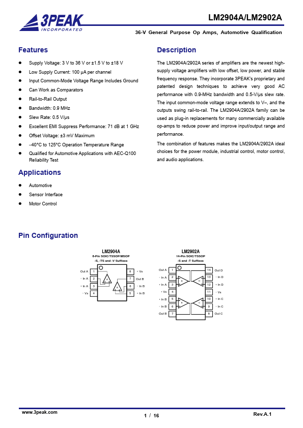 LM2902A Datasheet Preview