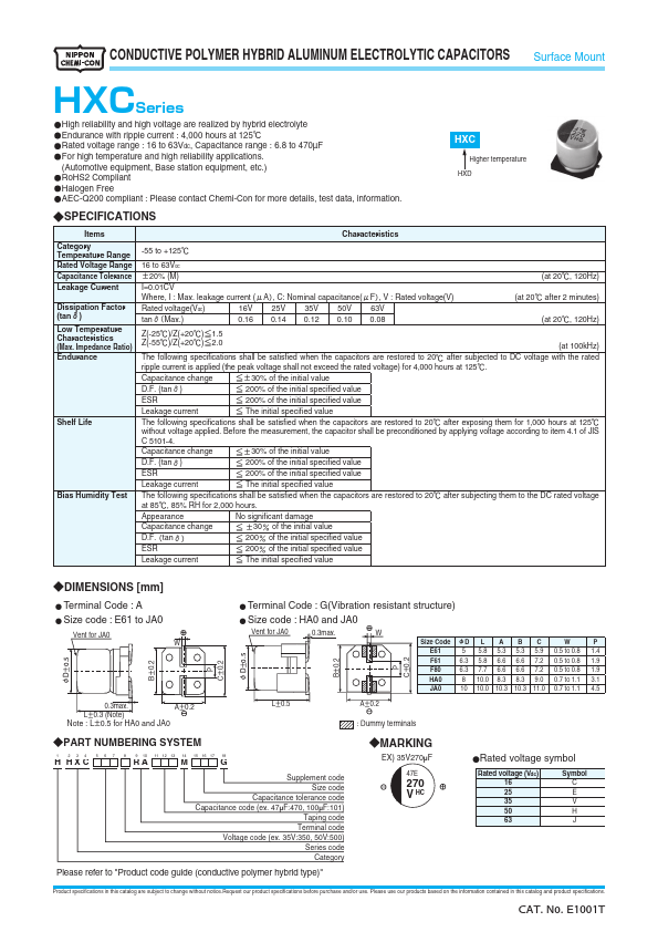 HHXC160ARA151MF80G