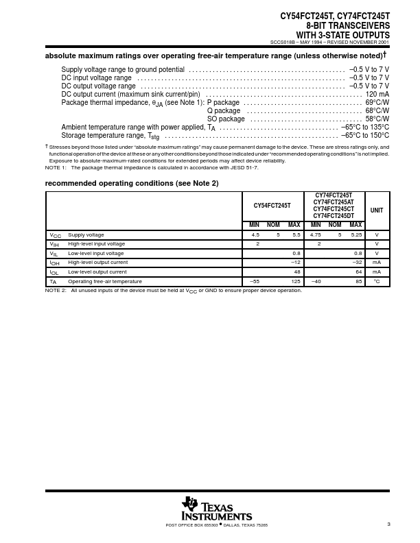 CY54FCT245T