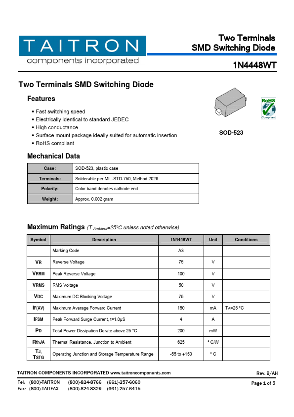 1N4448WT