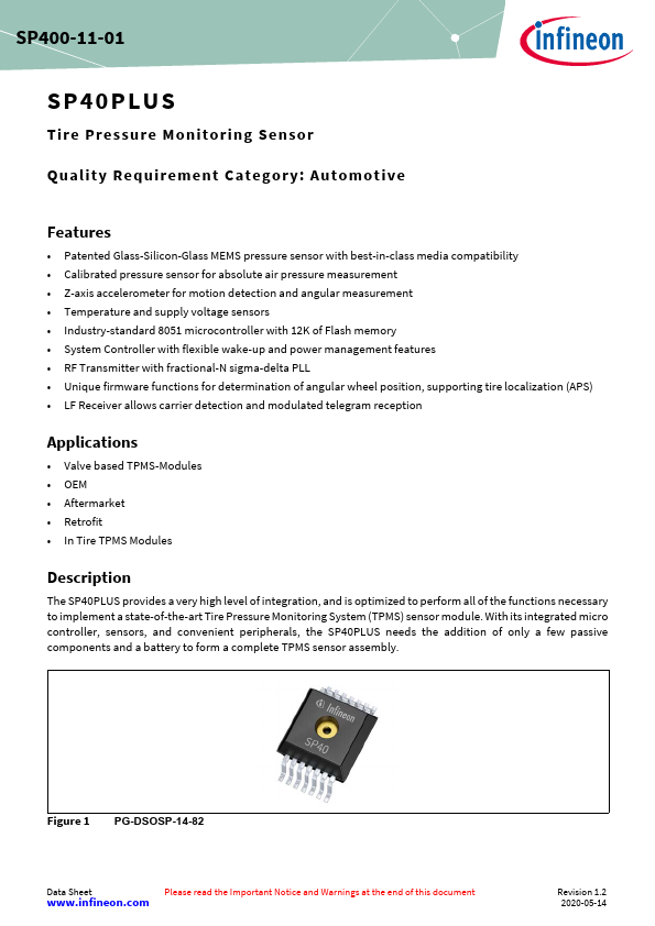 SP40PLUS Datasheet Preview