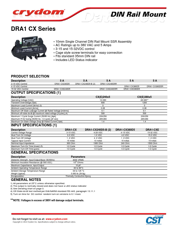 DRA1-CXE380D5