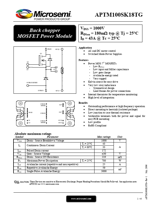 APTM100SK18TG