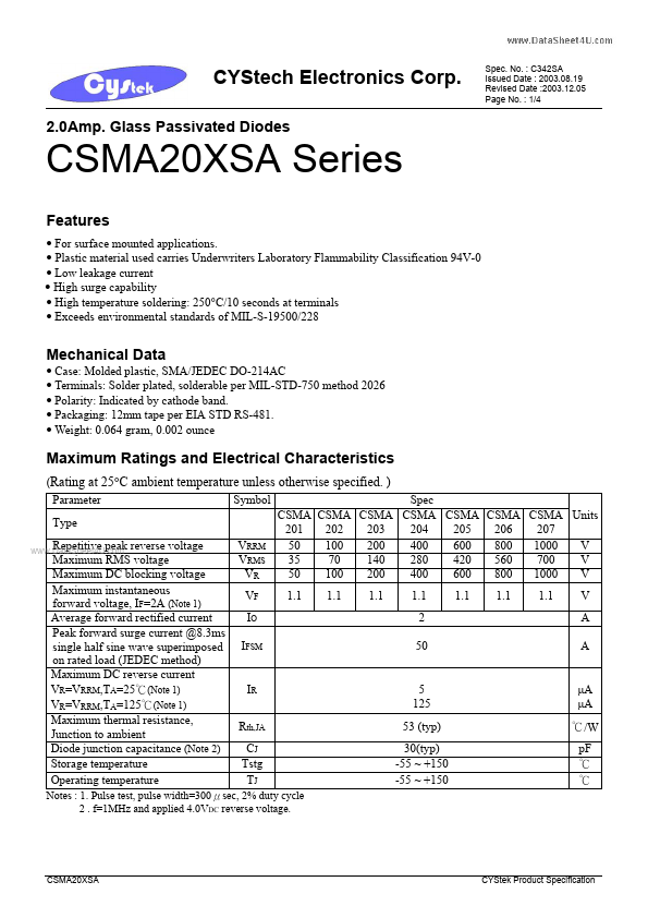 CSMA201SA