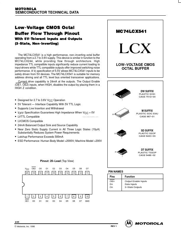 MC74LCX541