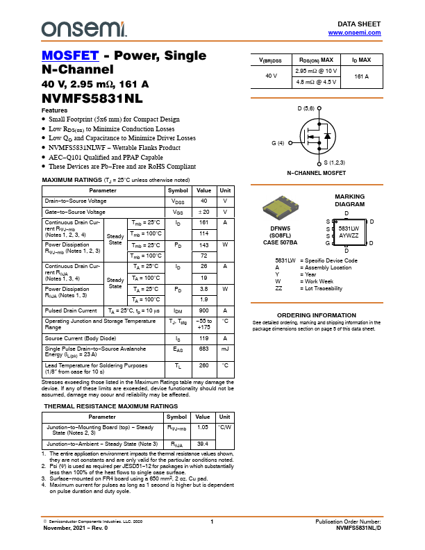 NVMFS5831NL