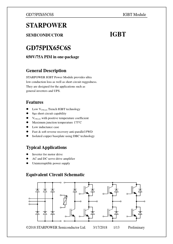 GD75PIX65C6S Datasheet Preview