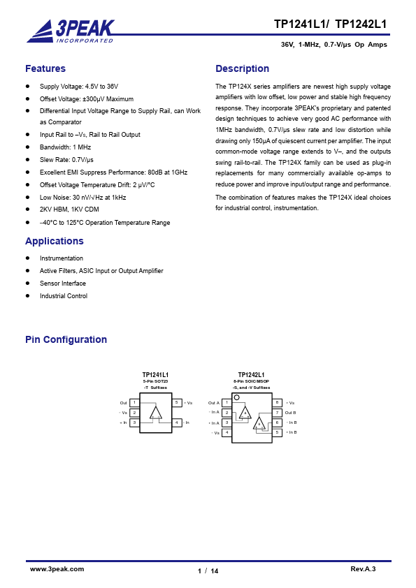 TP1242L1 Datasheet Preview