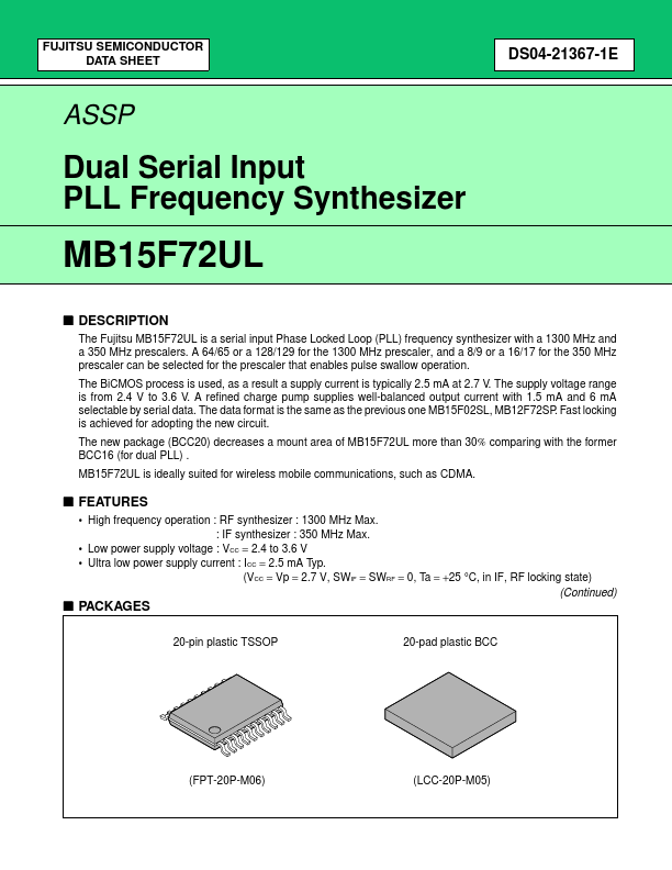 MB15F72UL