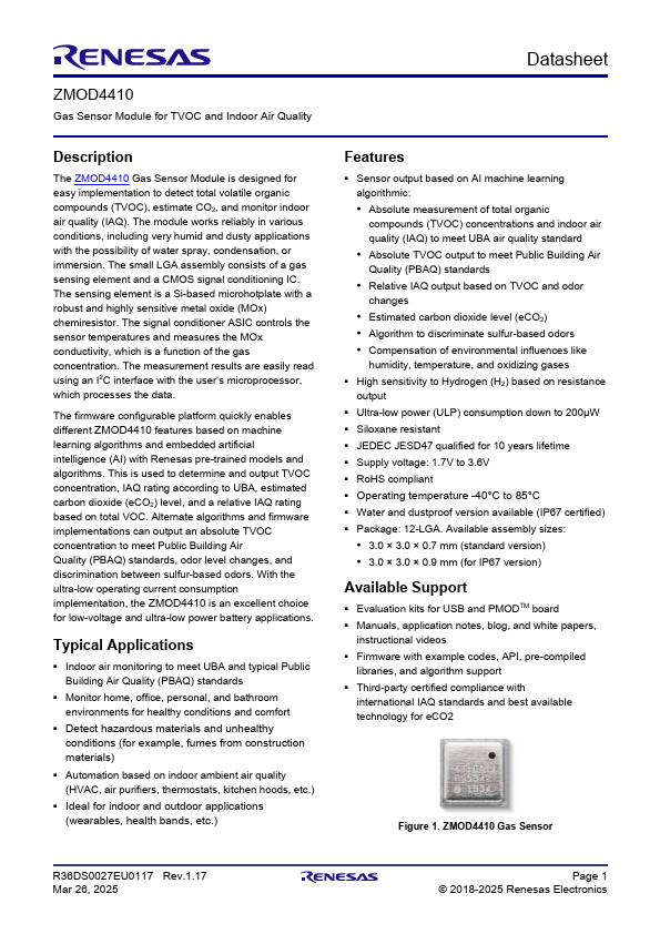 ZMOD4410 Datasheet Preview