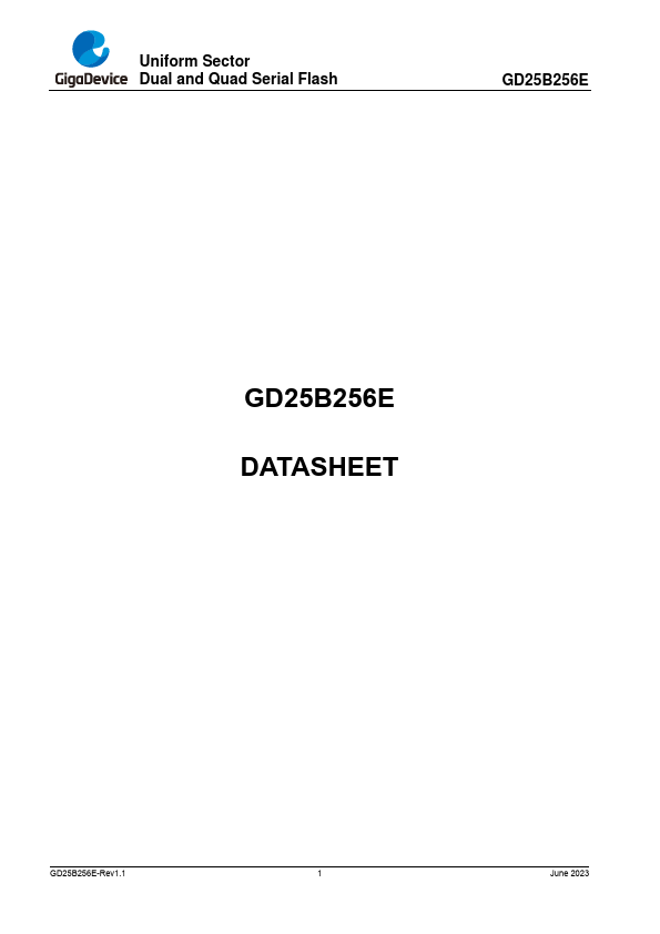 GD25B256E Datasheet Preview