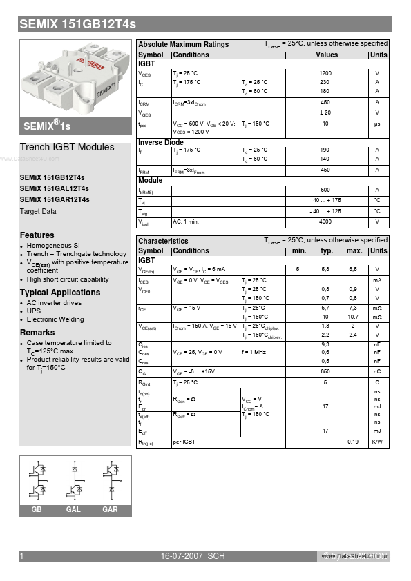 SEMIX151GAL12T4S