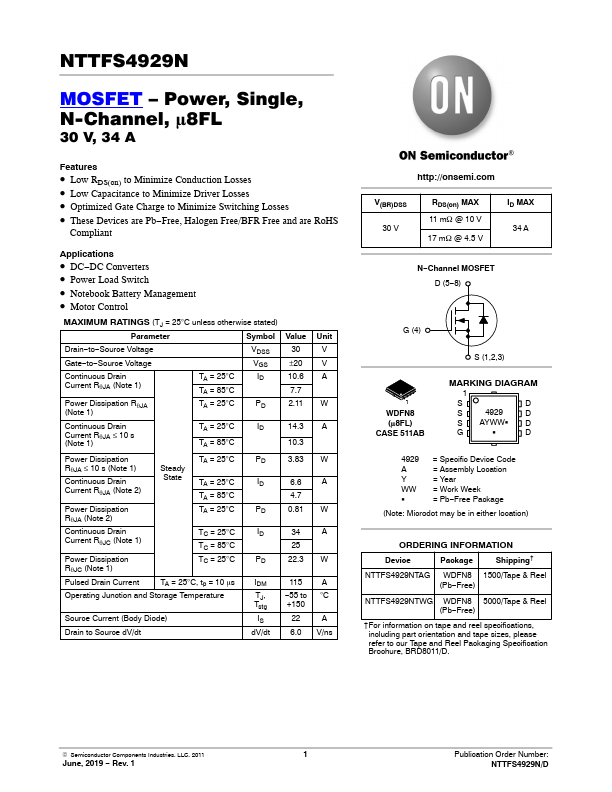 NTTFS4929N